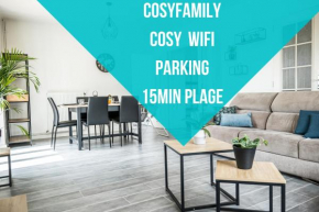 COSYFAMILY -COSY CONFORT -WIFI- NEUF-FAMILLE -15MIN PLAGE - CoHôteConciergerie